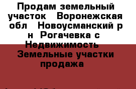 Продам земельный участок - Воронежская обл., Новоусманский р-н, Рогачевка с. Недвижимость » Земельные участки продажа   